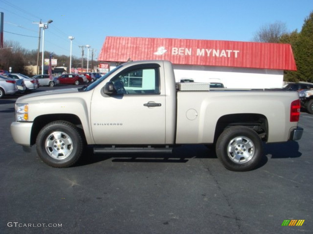 2009 Silverado 1500 LS Regular Cab - Silver Birch Metallic / Dark Titanium photo #2