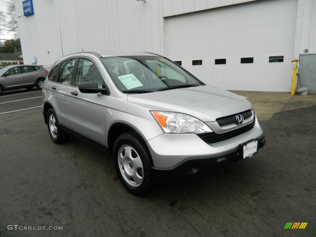 2009 CR-V LX 4WD - Alabaster Silver Metallic / Gray photo #7