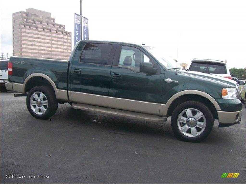 Forest Green Metallic 2008 Ford F150 King Ranch SuperCrew 4x4 Exterior Photo #63070223