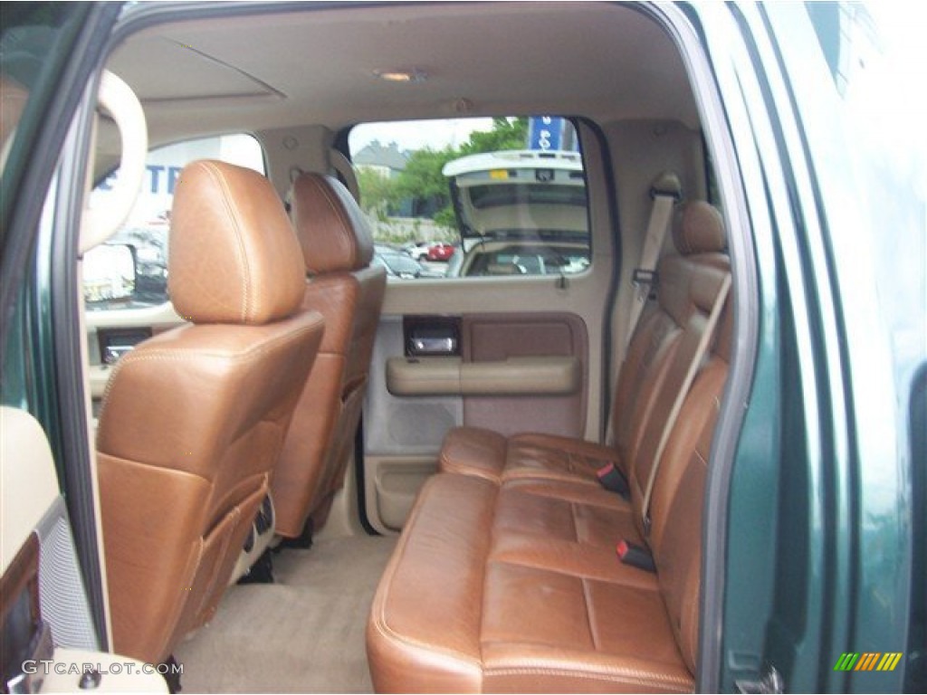 Tan/Castaño Leather Interior 2008 Ford F150 King Ranch SuperCrew 4x4 Photo #63070298