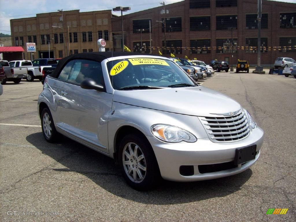 2007 PT Cruiser Convertible - Bright Silver Metallic / Pastel Slate Gray photo #7