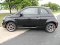 2012 Nero (Black) Fiat 500 Sport  photo #2