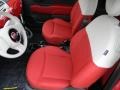 Tessuto Rosso/Avorio (Red/Ivory) 2012 Fiat 500 Pop Interior Color