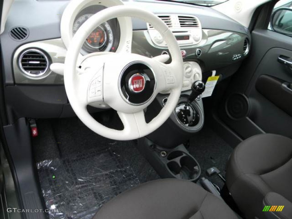 2012 Fiat 500 Pop Tessuto Marrone/Avorio (Brown/Ivory) Dashboard Photo #63071678
