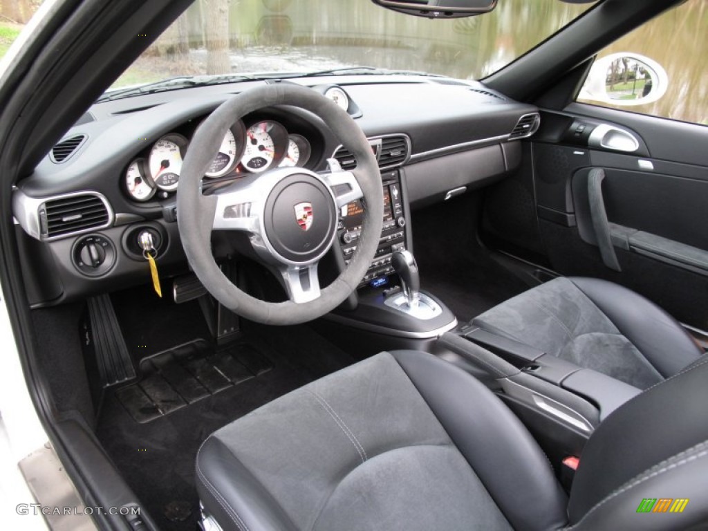 Black Leather w/Alcantara Interior 2012 Porsche 911 Carrera GTS Cabriolet Photo #63071945