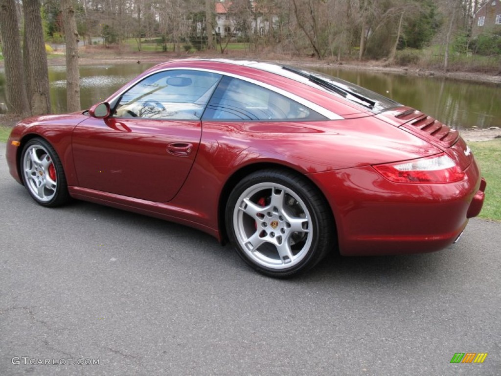 2008 911 Targa 4S - Ruby Red Metallic / Sand Beige photo #4