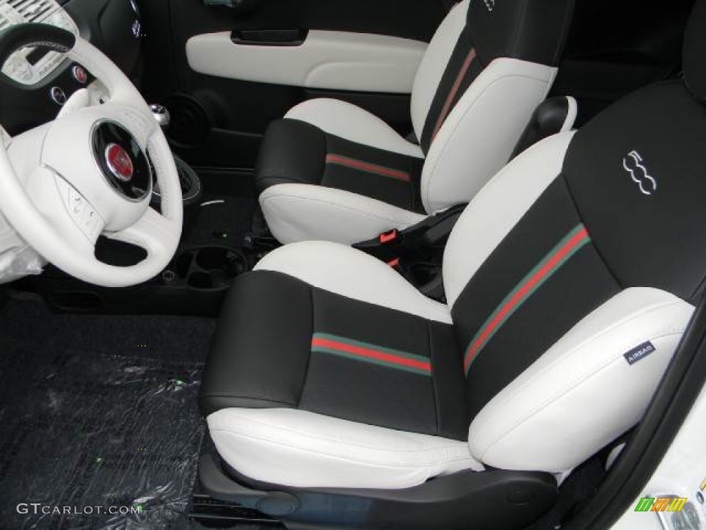 2012 Fiat 500 Gucci Front Seat Photo #63072110