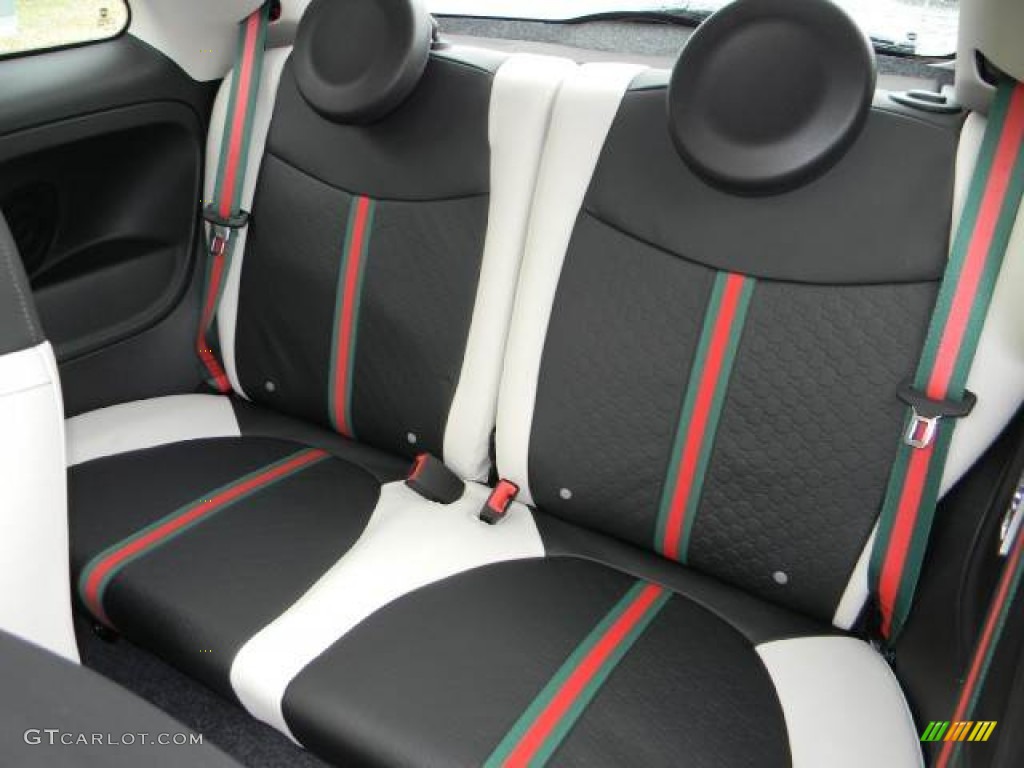 2012 Fiat 500 Gucci Rear Seat Photo #63072119