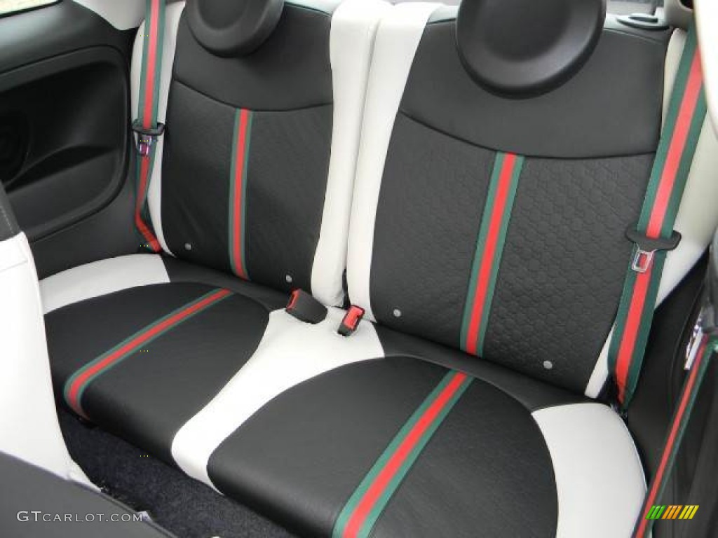 2012 Fiat 500 Gucci Rear Seat Photo #63072203