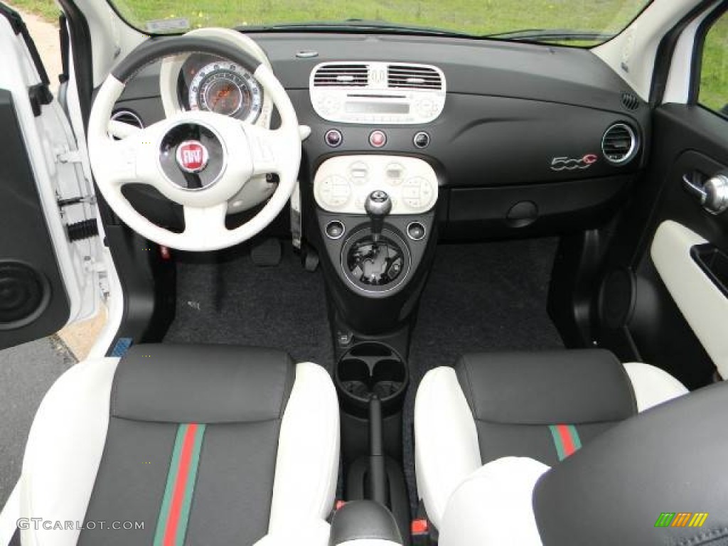 2012 Fiat 500 c cabrio Gucci 500 by Gucci Nero (Black) Dashboard Photo #63072341