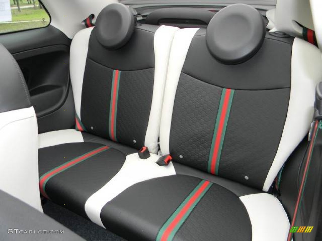 2012 Fiat 500 c cabrio Gucci Rear Seat Photo #63072358