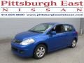 Blue Metallic 2009 Nissan Versa 1.8 SL Hatchback