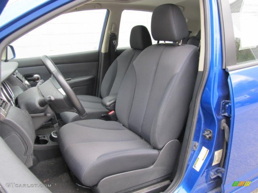 2009 Versa 1.8 SL Hatchback - Blue Metallic / Charcoal photo #9