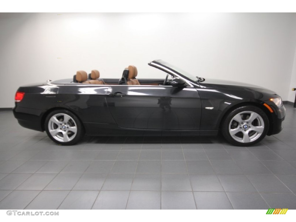 2009 3 Series 328i Convertible - Black Sapphire Metallic / Saddle Brown Dakota Leather photo #7