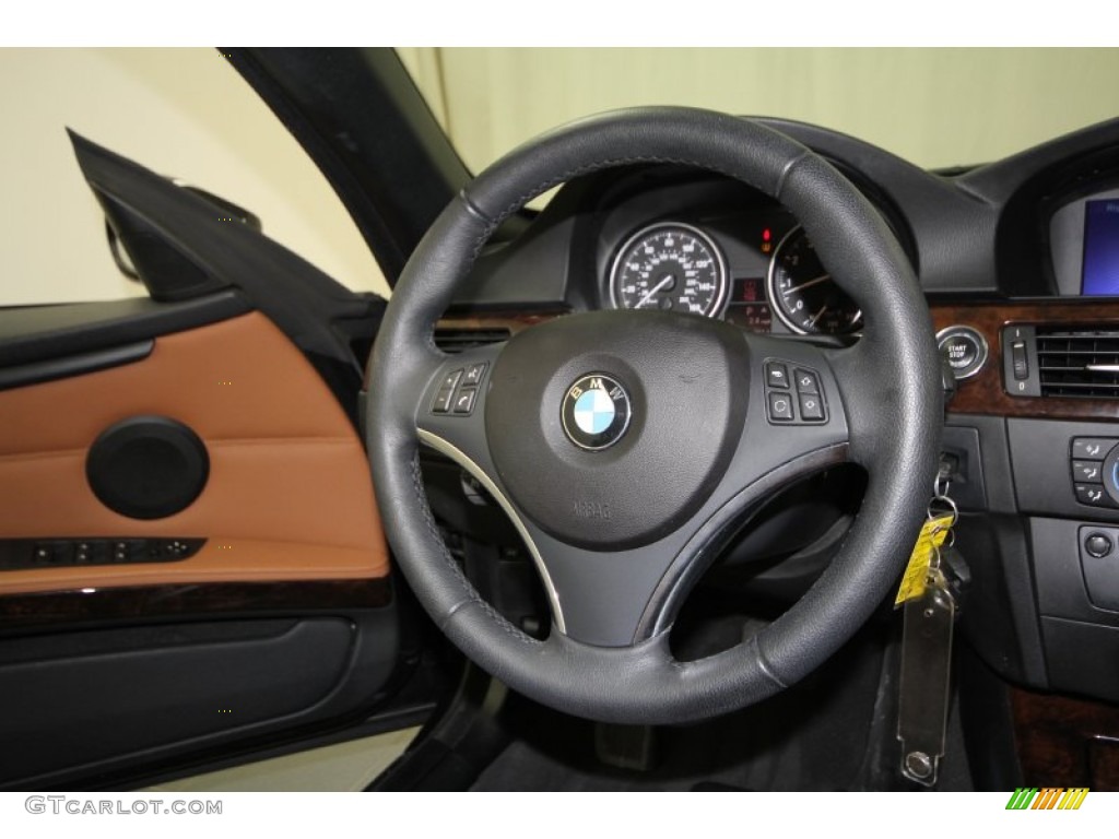 2009 3 Series 328i Convertible - Black Sapphire Metallic / Saddle Brown Dakota Leather photo #31