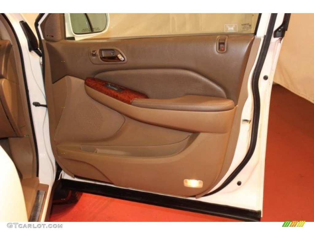 2004 MDX  - Aspen White Pearl / Saddle photo #22