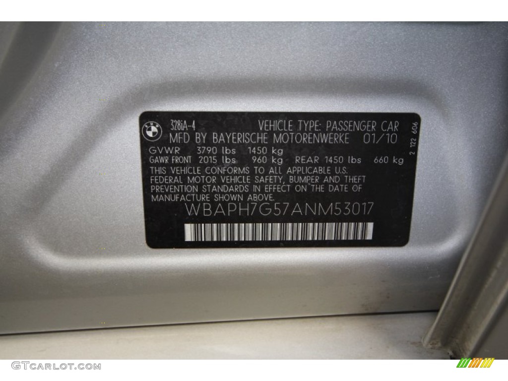 2010 3 Series 328i Sedan - Titanium Silver Metallic / Gray Dakota Leather photo #9