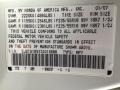 NH603P: White Diamond Pearl 2007 Acura RDX Standard RDX Model Color Code