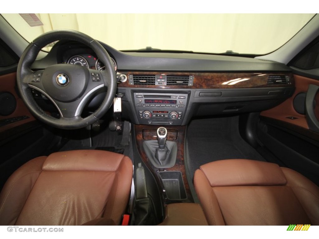 2008 BMW 3 Series 335i Sedan Terra Dakota Leather Dashboard Photo #63076295