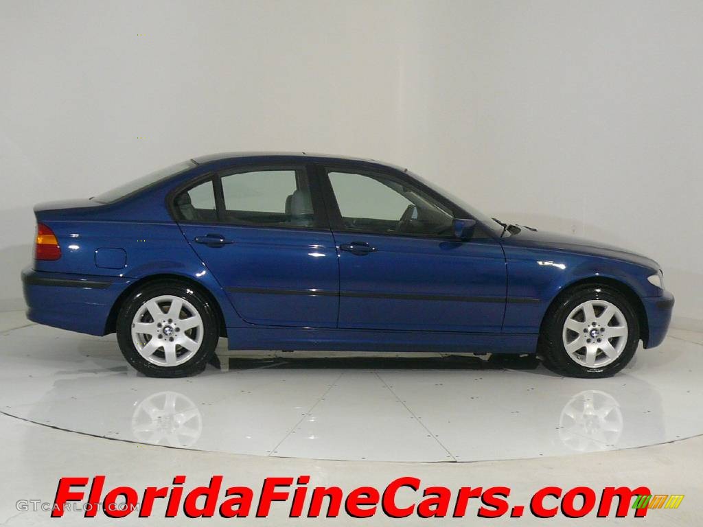 2003 3 Series 325i Sedan - Mystic Blue Metallic / Grey photo #4