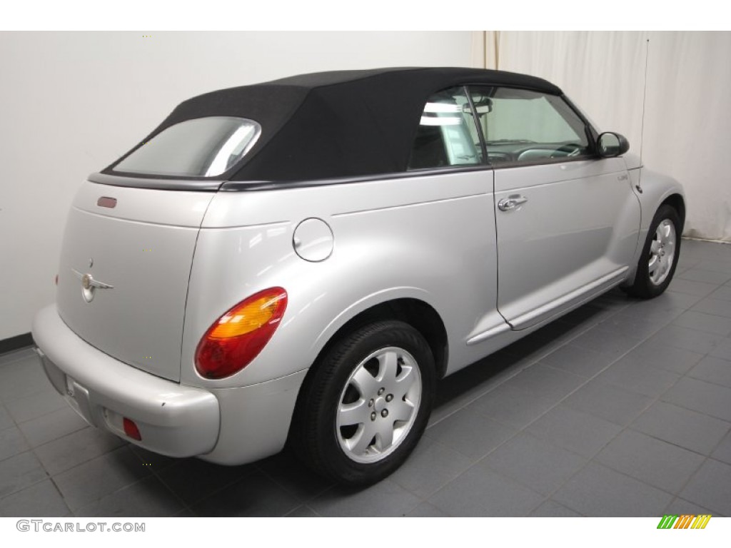 2005 PT Cruiser Convertible - Bright Silver Metallic / Dark Slate Gray photo #14