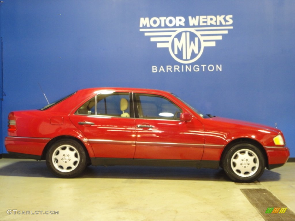 1994 C 280 Sedan - Imperial Red / Parchment photo #8