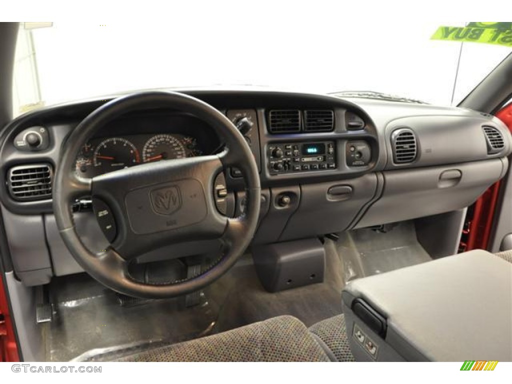 1998 Dodge Ram 1500 Laramie SLT Extended Cab Gray Dashboard Photo #63078941