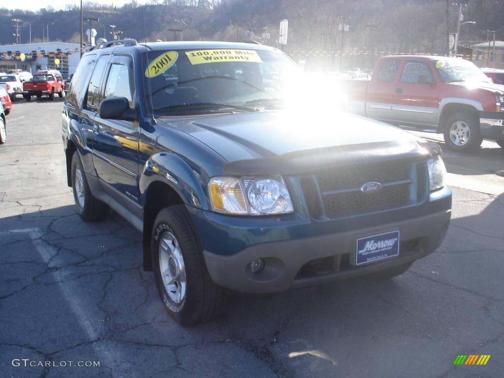 2001 Explorer Sport 4x4 - Tropic Green Metallic / Dark Graphite photo #3