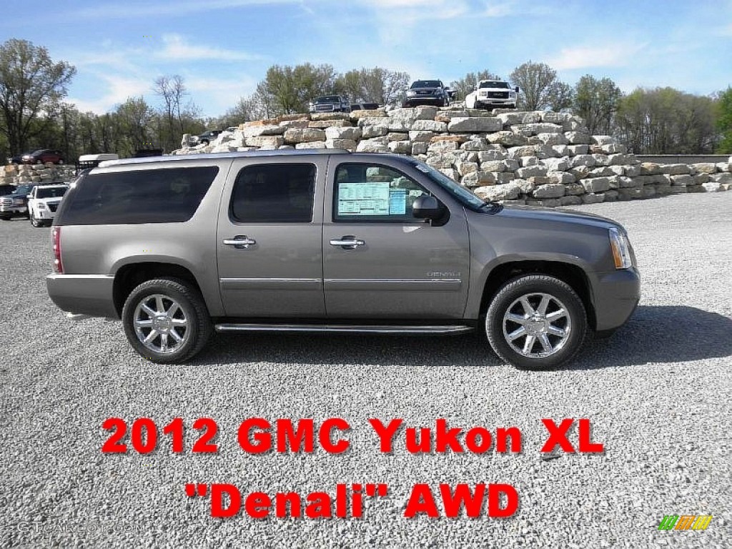 2012 Yukon XL Denali AWD - Graystone Metallic / Ebony photo #1