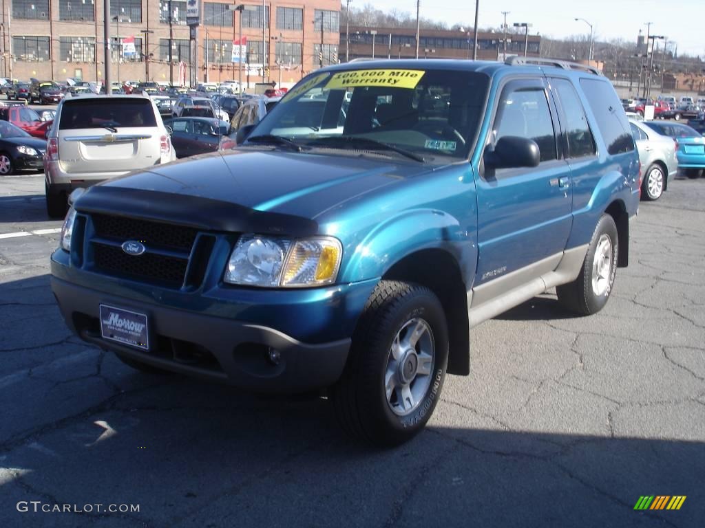 2001 Explorer Sport 4x4 - Tropic Green Metallic / Dark Graphite photo #23