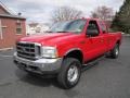 2004 Red Ford F250 Super Duty XLT SuperCab 4x4  photo #2