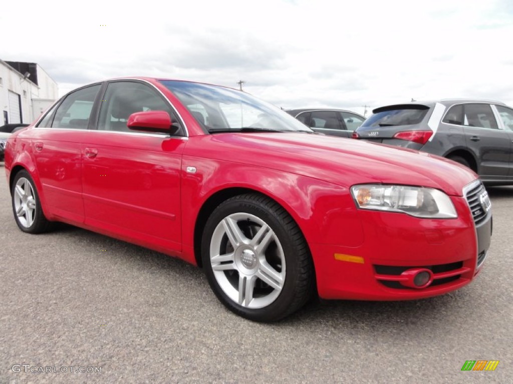 Brilliant Red 2005 Audi A4 2.0T quattro Sedan Exterior Photo #63082190