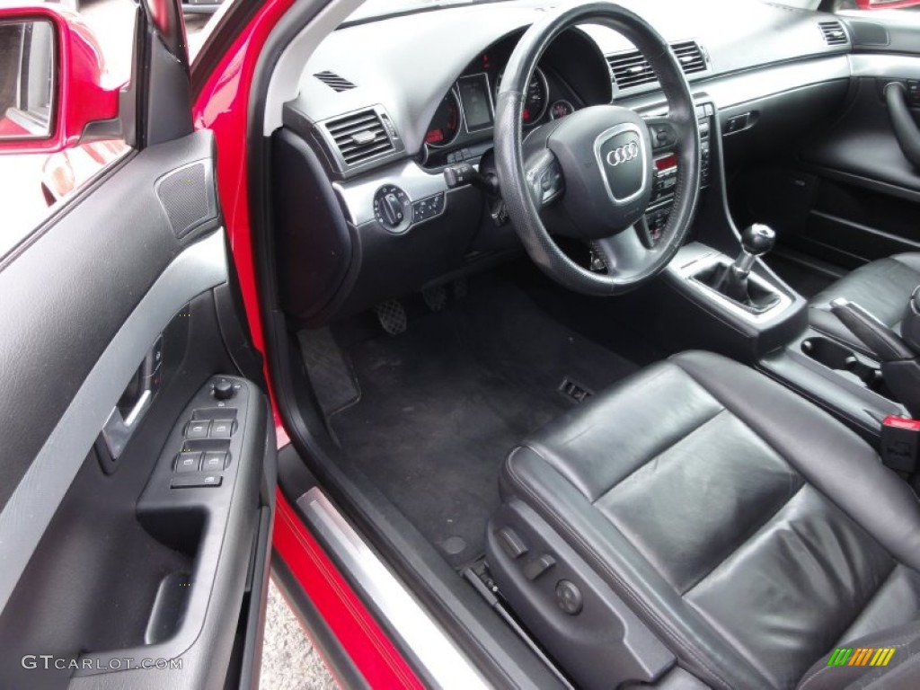 Ebony Interior 2005 Audi A4 2.0T quattro Sedan Photo #63082261