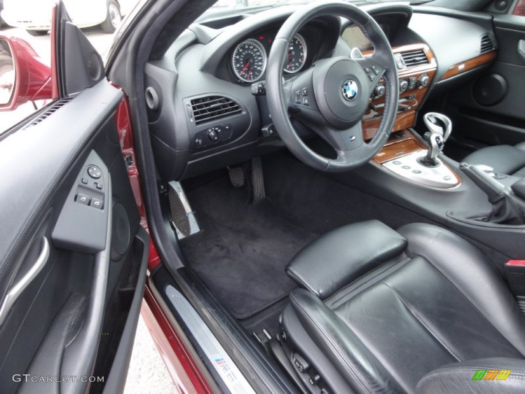 Black Interior 2006 BMW M6 Coupe Photo #63084164