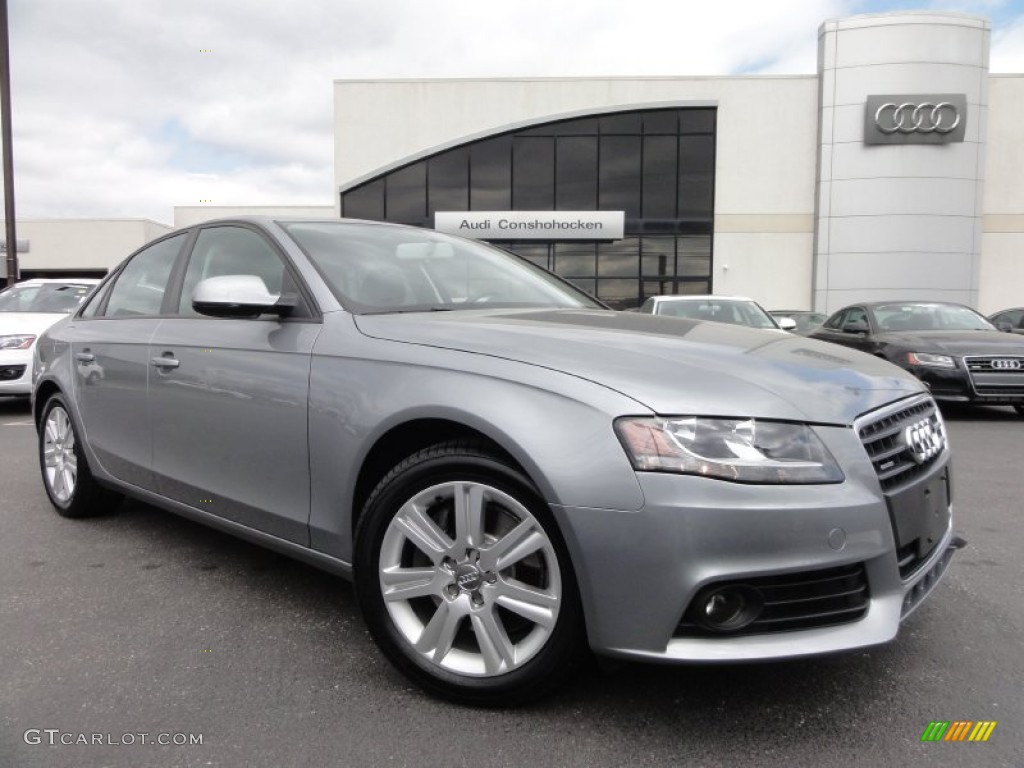 2010 A4 2.0T quattro Sedan - Quartz Gray Metallic / Black photo #1