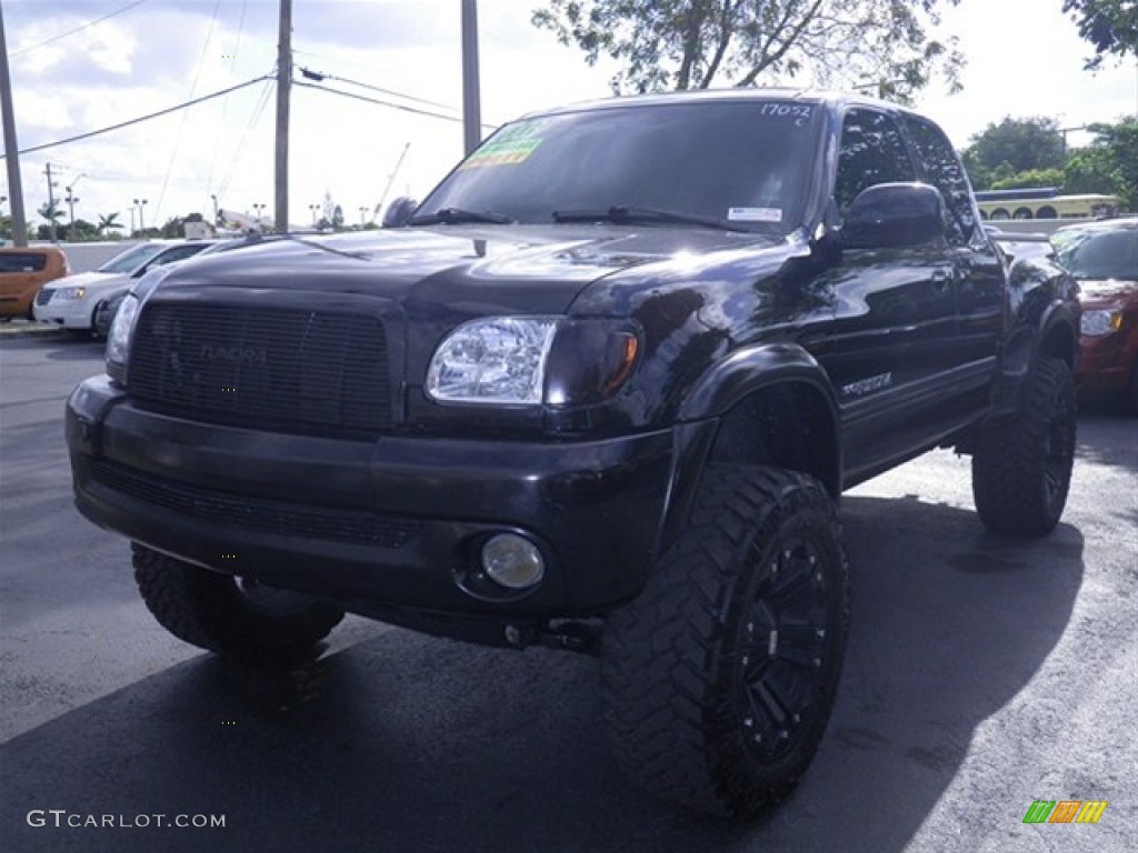 2003 Tundra SR5 Access Cab 4x4 - Black / Light Charcoal photo #5