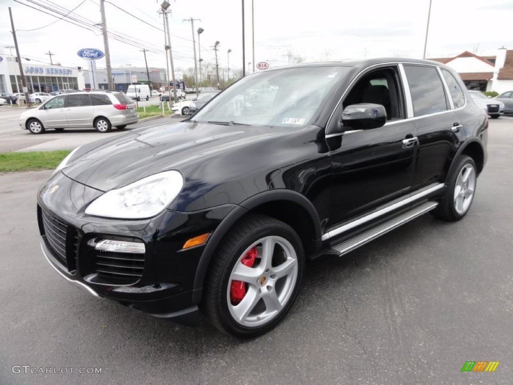 2008 Cayenne Turbo - Black / Black photo #2