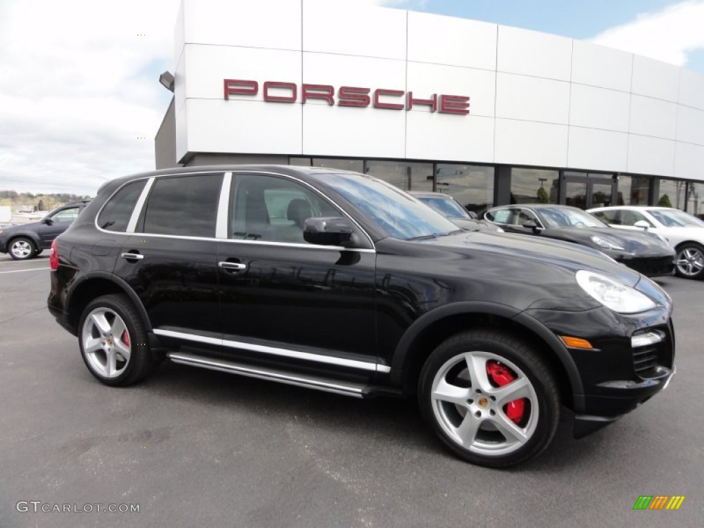 2008 Cayenne Turbo - Black / Black photo #7