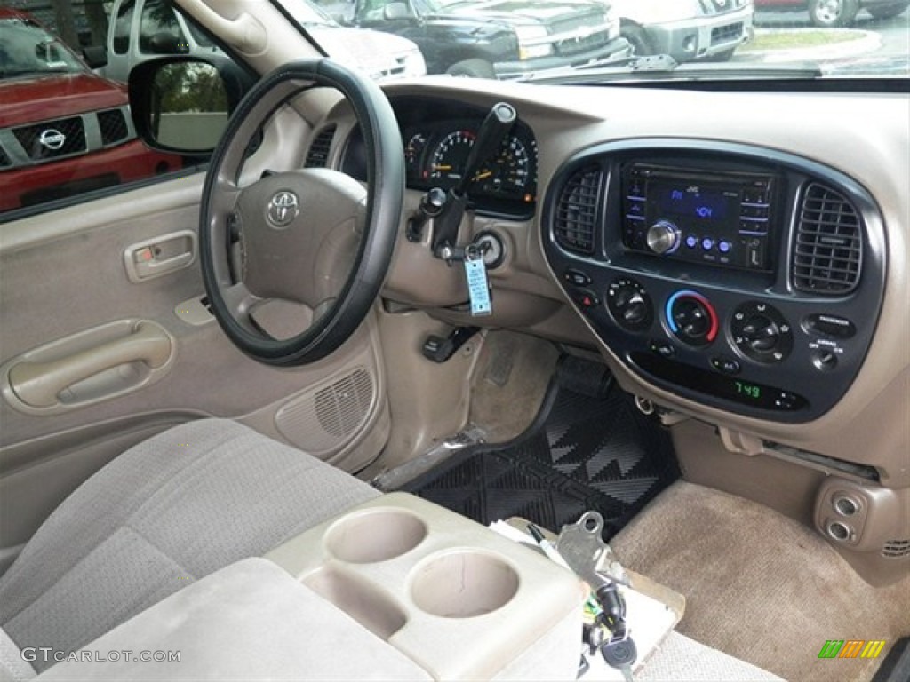 2003 Tundra SR5 Access Cab 4x4 - Black / Light Charcoal photo #18