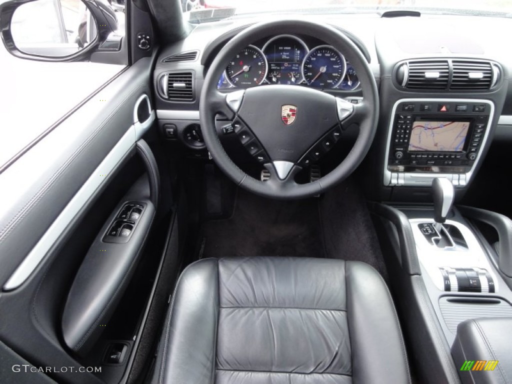 Black Interior 2008 Porsche Cayenne Turbo Photo #63085547