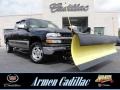 2002 Onyx Black Chevrolet Silverado 1500 LS Extended Cab 4x4  photo #1