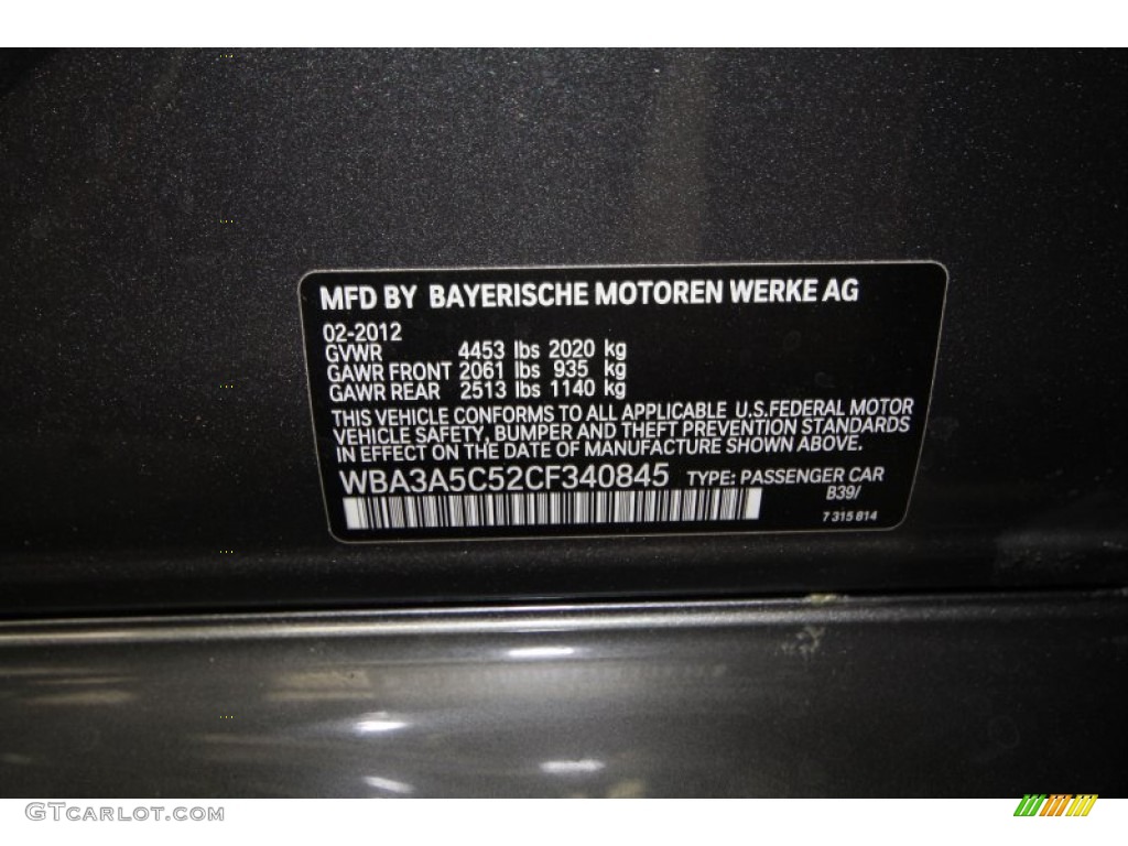 2012 3 Series 328i Sedan - Mineral Grey Metallic / Oyster/Dark Oyster photo #10