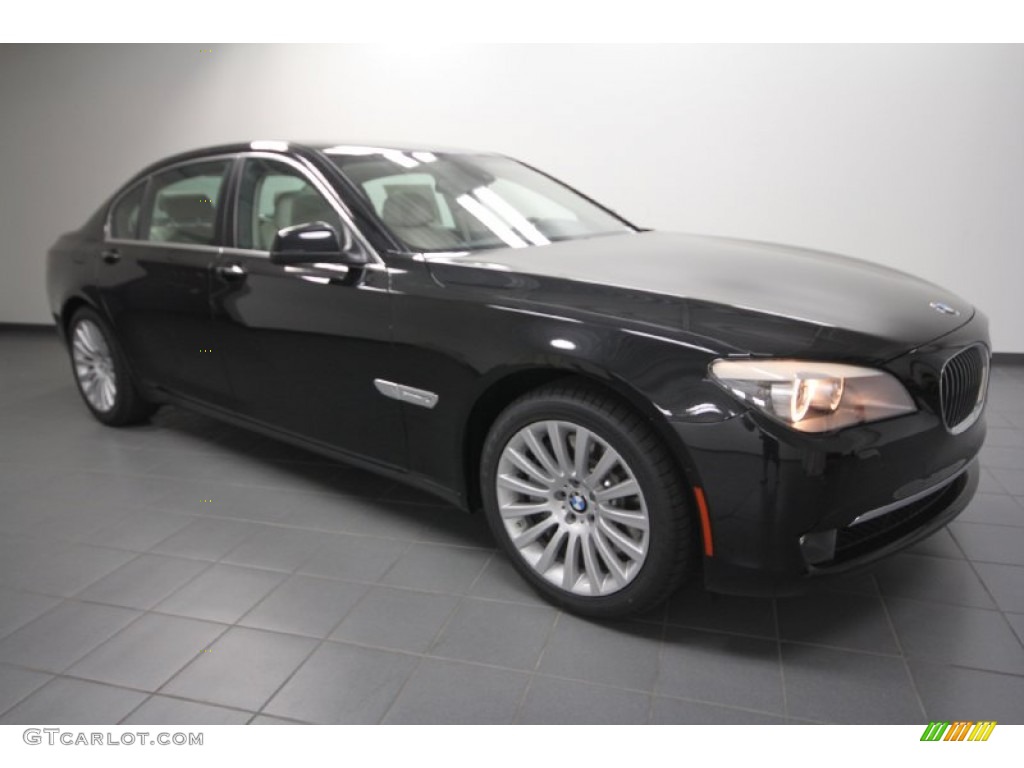 2012 7 Series 750Li Sedan - Black Sapphire Metallic / Oyster/Black photo #1