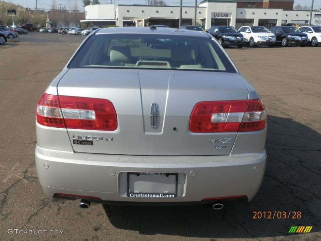 2008 MKZ AWD Sedan - Silver Birch Metallic / Light Stone photo #6