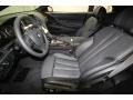 Black Nappa Leather 2012 BMW 6 Series 650i Convertible Interior Color
