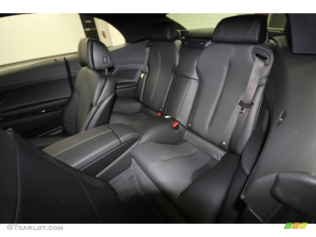 Black Nappa Leather Interior 2012 BMW 6 Series 650i Convertible Photo #63086720