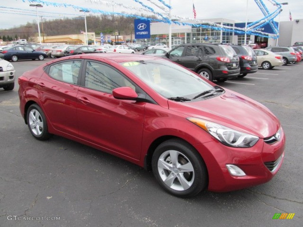 2012 Elantra GLS - Red Allure / Beige photo #1