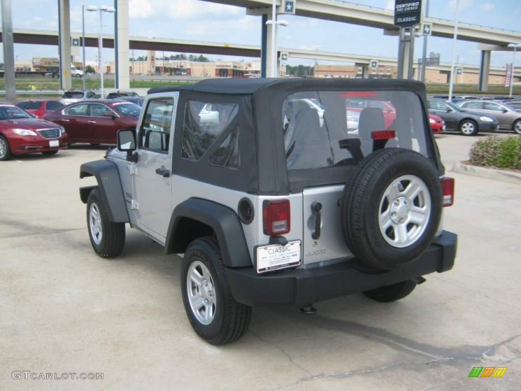 2012 Wrangler Sport 4x4 - Bright Silver Metallic / Black photo #3