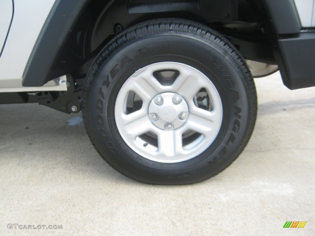 2012 Wrangler Sport 4x4 - Bright Silver Metallic / Black photo #17