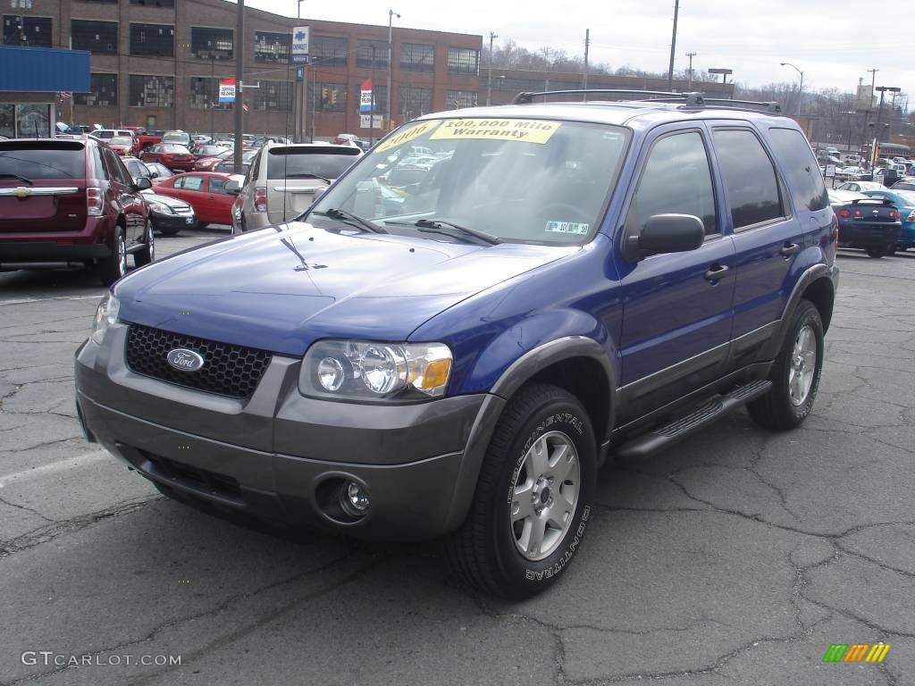 2006 Escape XLT V6 4WD - Sonic Blue Metallic / Medium/Dark Flint photo #10